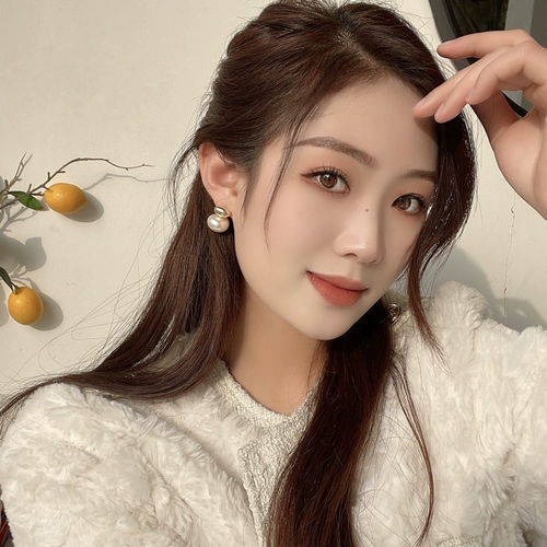 觅韩 Серебряная игла, ретро брендовые серьги из жемчуга, серебро 925 пробы, простой и элегантный дизайн