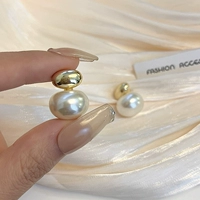 Серебряная игла из жемчуга, серьги для влюбленных, серебро 925 пробы