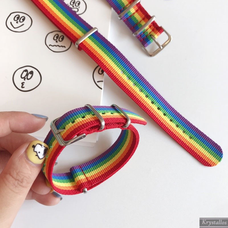 Rainbow Bracelet (4 Pack)Bracelet comrade colour female homosexuality rainbow weave lgbt Bracelet Wristband Bracelet Lovers Watch 。