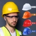 Huiguan công trường xây dựng Mũ bảo hiểm an toàn cho công nhân dày dặn chống va đập Mũ bảo hiểm bằng sợi thủy tinh ABS bảo hộ lao động có in tùy chỉnh mũ bảo hiểm Mũ Bảo Hộ