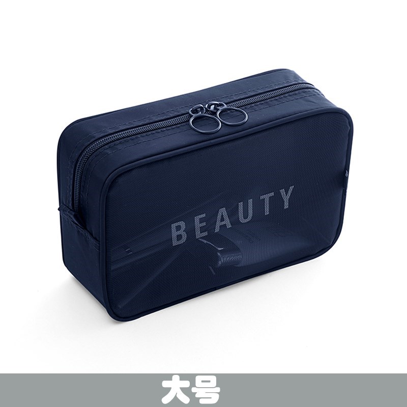 Tibetan Largethe republic of korea new pattern Travelling bag trumpet Portable Storage bag With you Mini ma'am Cosmetic Bag transparent Netting Wash bag