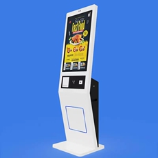 Посещение самолета 立式访客机21.5寸人脸识别一体机考勤人证核验比对打印测温微信