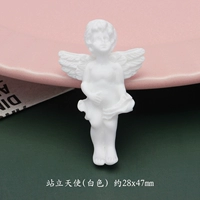 Светло-фиолетовый стоящий ангел-белый 1