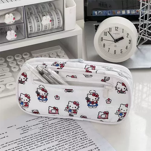 Японский милый пенал, вместительная и большая многослойная сумка для хранения для школьников