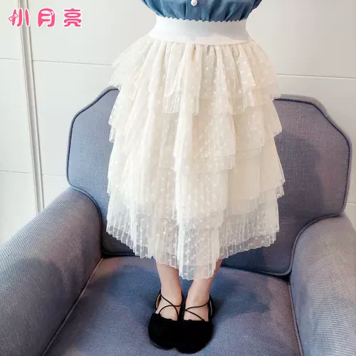 Осенняя кружевная детская юбка на девочку для принцессы, детская одежда, в корейском стиле