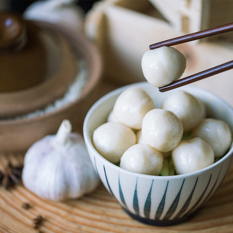 潮汕达濠马鲛鱼丸纯鱼肉丸子手工冷冻火锅关东煮食材商用海鲜鱼丸