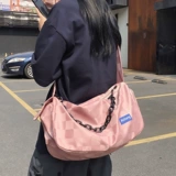 运动挎包男大容量休闲旅行健身包男款潮牌时尚高级感单肩斜挎包女