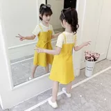 Платье, юбка, летняя одежда, детский летний наряд маленькой принцессы, популярно в интернете, коллекция 2023, подходит для подростков, в корейском стиле