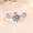 Micro inlaid 50 point diamond ring