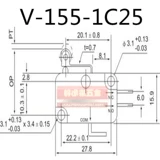 Переключатель плесени OMRWN Микро-двигательный переключатель V-155-1C25 ограниченный переключатель ITINET и переключатель серебряной точки