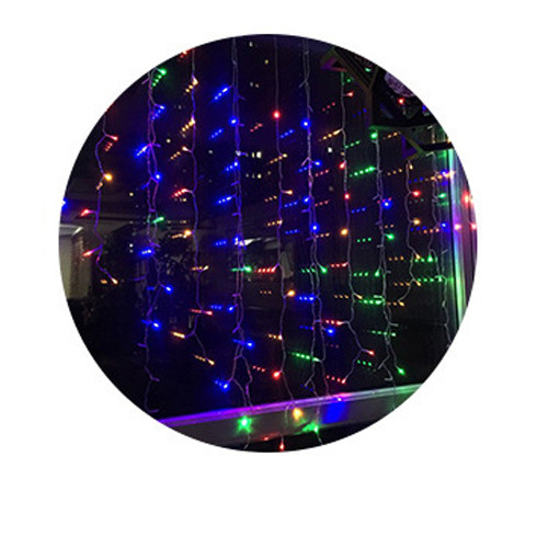Color & 220 V European StandardIce bar window curtains Lamp string All over the sky stars hang flash light String coloured lights arrangement anchor Live Room room decorate articles