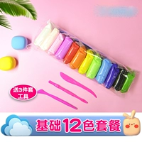 Сверхлегкая глина, 12 цветов, 3 предмета