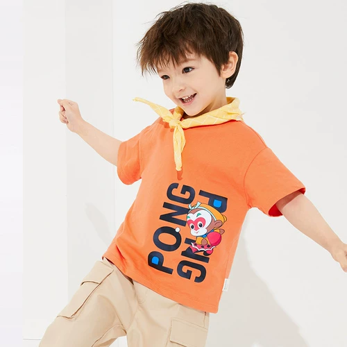 Футболка с коротким рукавом для мальчиков, хлопковая летняя одежда, детский топ, короткий рукав, 2020