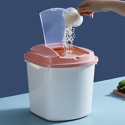 家用塑料装米防虫米桶粗粮储米箱防潮收纳箱存放大米面粉翻盖米缸