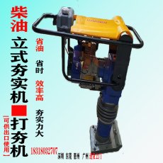 Машина 小型柴油立式冲击夯电动夯土机汽油打夯机压土夯实震动振动平板夯