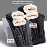 Мужские бархатные зимние утепленные водонепроницаемые штаны, увеличенная толщина