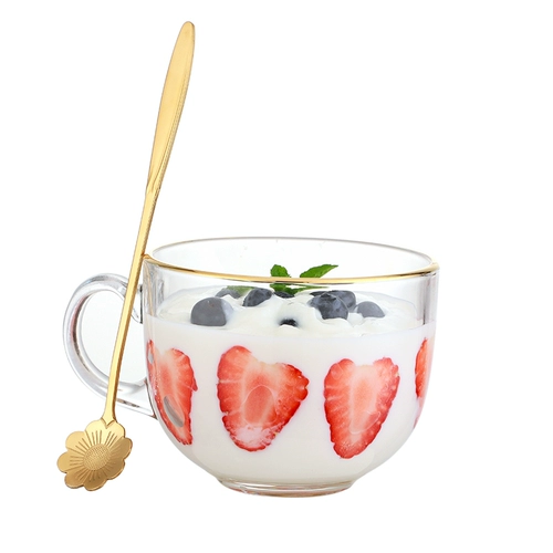 Портативная стеклянная чайная чашка, 470 мл