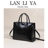 Ретро модная вместительная и большая портативная универсальная сумка на одно плечо, из натуральной кожи