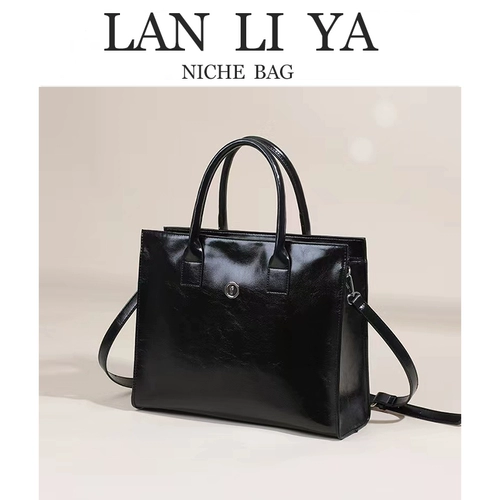 Ретро модная вместительная и большая портативная универсальная сумка на одно плечо, из натуральной кожи