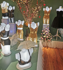 Модель реквизит парик 内衣灯光模特塑料半身展示架内裤充电橱窗美容院道具发光商店