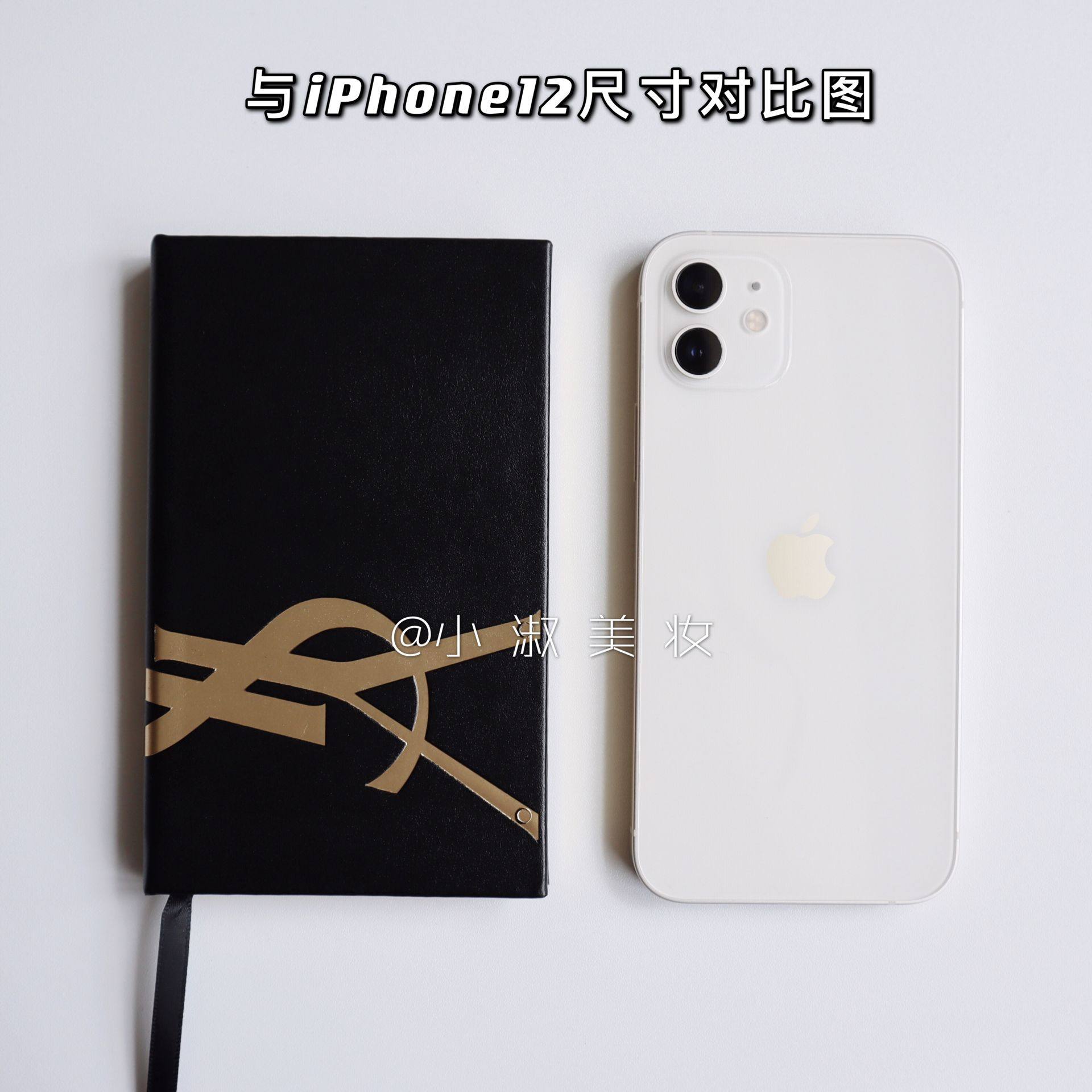 I drop a small notebook! Counter giveaway YSL Saint Laurent Black Limited Leather Notebook Handbook Diary