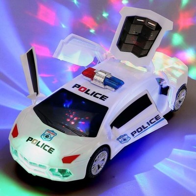 电动跳舞变形旋转万向警车男孩玩具抖音同款儿童小孩女孩小汽车34
