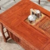 Bàn trà gỗ gụ nhím bàn trà gỗ đàn hương đỏ kết hợp bàn trà gỗ cẩm lai kiểu Trung Quốc mới bằng gỗ nguyên khối văn phòng bàn cà phê kung fu bàn trà