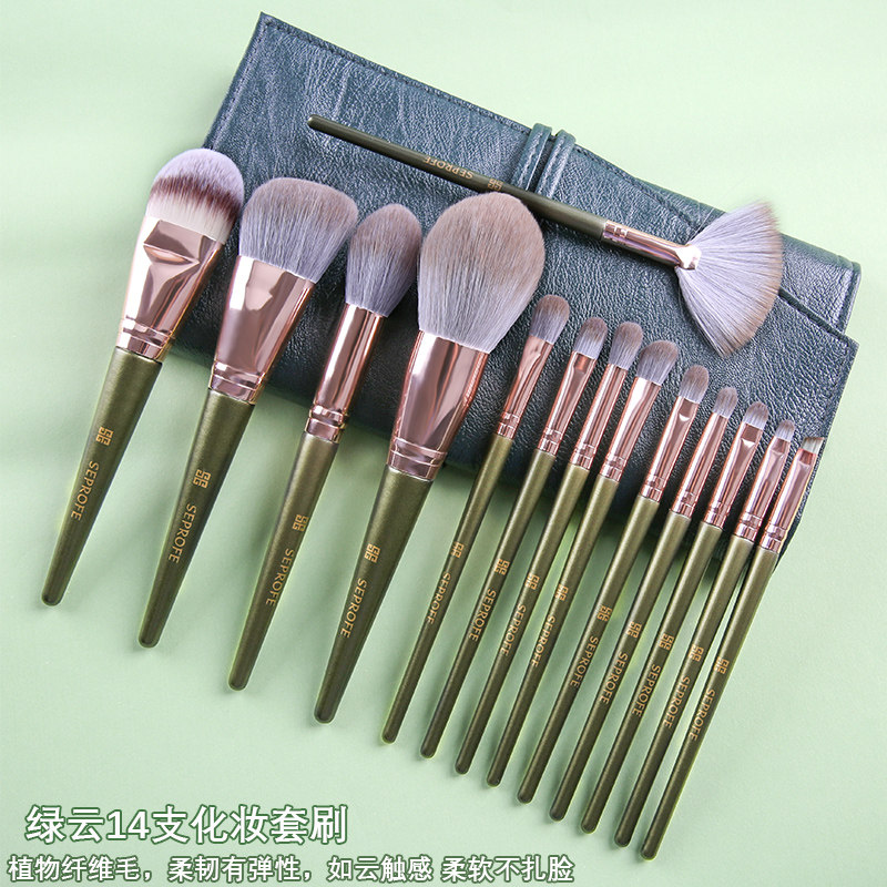 Yumshoq cho'tka, kosmetik kukun, tonal krem, to'liq to'plam, yangi boshlanuvchilar uchun