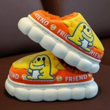 Детские мультяшные демисезонные нескользящие удерживающие тепло тапочки для мальчиков, подходит для подростков