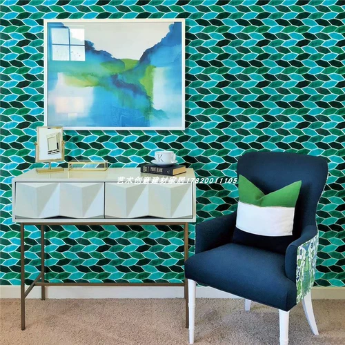 Интернет -цепочка -магазин лист кухонная туалетная фоновая настенная плитка из темно -зеленый ледяной треск кирпич кирпичная мозаика