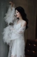 Áo choàng cô dâu phong cách Trung Quốc mới, váy ngủ cưới cao cấp dành cho nữ để chụp ảnh, áo choàng tắm lông vũ, gạc nhẹ, váy ngủ cưới cao cấp