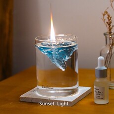 Фонарь 漂浮冰山鸡尾酒香薰蜡烛小众高级浪漫氛围感闺蜜生日情人节礼物 Floral heart language