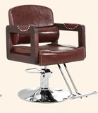 Волосы с волосами можно поднять, чтобы построить старый модный парикмахерский магазин парикмахерский стул в стиле ретро -стиль настоящий деревянный стул для волос