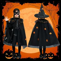Phong cách Halloween trọn bộ mùa xuân và mùa thu mỏng dễ thương cosplay trẻ em trình diễn trang phục Áo choàng phù thủy bộ biểu tượng halloween