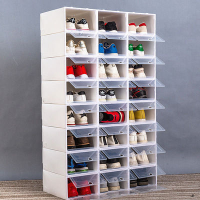 55买6送6共12个装透明鞋盒男女鞋子收纳盒抽屉式鞋盒防尘整理箱16