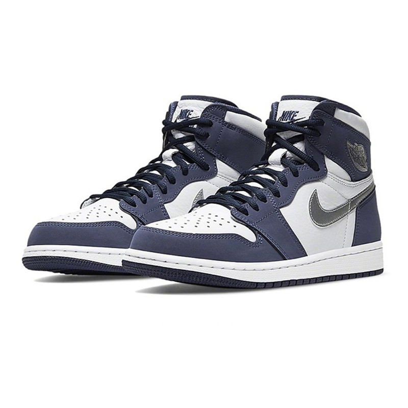 Navy Bluequality goods Nike official website AJ Obsidian 2.0 university blue Men's Shoes AJ1 Barb black Mocha Navy Blue Gao Bang Women's Shoes