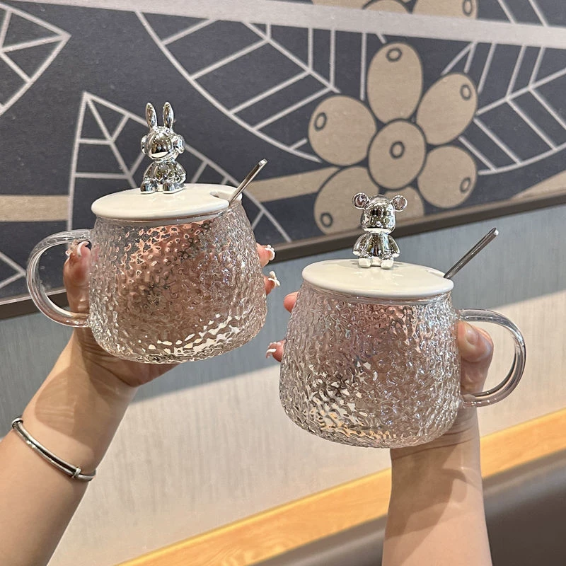 High quality cute glass coffee flavored tea, tea cup