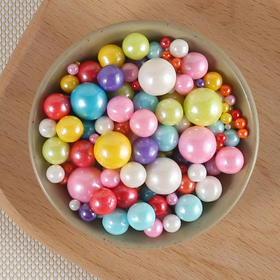 彩色混装糖珠可食用500g袋装蛋糕装饰