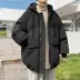 Nhật Bản WH Áo khoác bông có mũ trùm đầu Áo khoác dày mùa đông của nam giới 2020 Xu hướng mới Áo khoác bông kết hợp hoàn toàn trong Áo khoác bông thương hiệu Tide - Bông