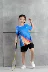 Li Ning quần áo cầu lông trẻ em phù hợp với nam và nữ sinh viên nhanh khô và thoáng khí thi đấu thể thao bóng bàn ngắn tay tùy chỉnh Quần áo ngoài trời cho trẻ em
