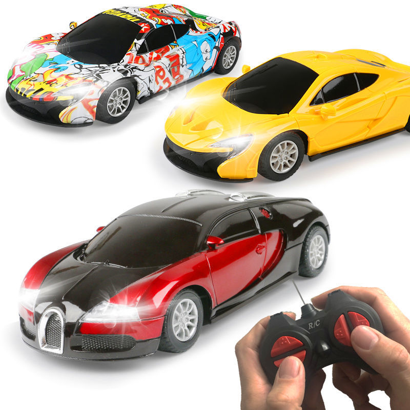 儿童玩具车男孩遥控车玩具赛车布加迪ω　模型耐摔可充电动小汽车玩具
