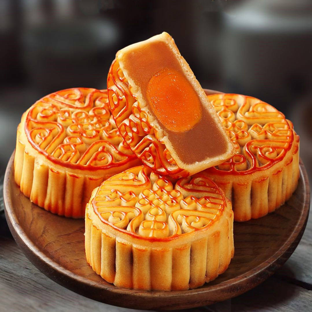 【顺丰】广式蛋黄莲蓉月饼中秋节工厂送礼礼盒装五仁水果糕点