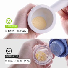 Вырезать наркотиков 迷你陶瓷药片药丸磨药器研磨碎粉可以使用冲剂辅食易吸收加厚材质