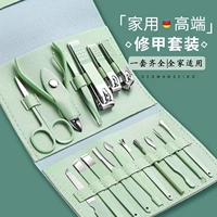 Комплект для ногтей из нержавеющей стали, набор инструментов домашнего использования, портативная ухочистка для маникюра, отшелушивает