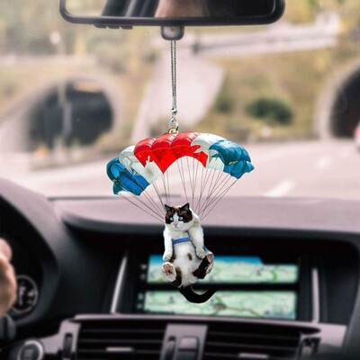 Cat Car Vinging Ornament Sea Turtle Pendation Car Balloon Flying to The Sky Cat Trade