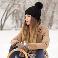 .winter wool hat hats for women cap warm Knitted Retro Casua