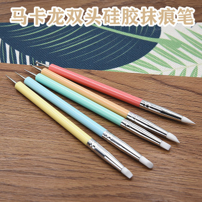 taobao agent Wipe marks silicone soft head double head dot rhinestone pen rubber pen hands hand -made slurl plastic clay soft pottery sculpture tool