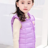 Детский демисезонный жилет с пухом для принцессы, подходит для подростков, 9 лет