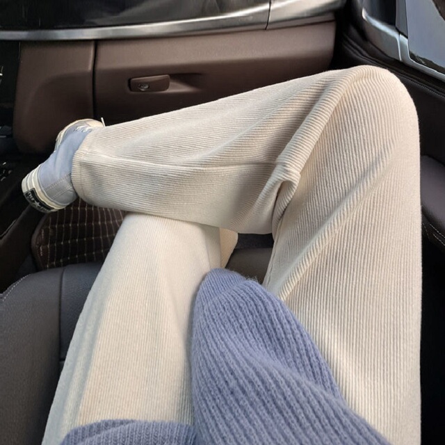 加绒阔腿裤女秋冬裤子女新款加厚外穿