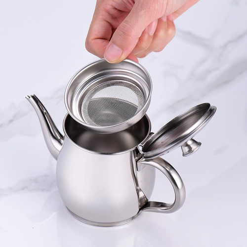 Детский чайный сервиз из нержавеющей стали, ударопрочный семейный фруктовый чай, чайник, дорожная портативная чайная чашка, защита от ожогов